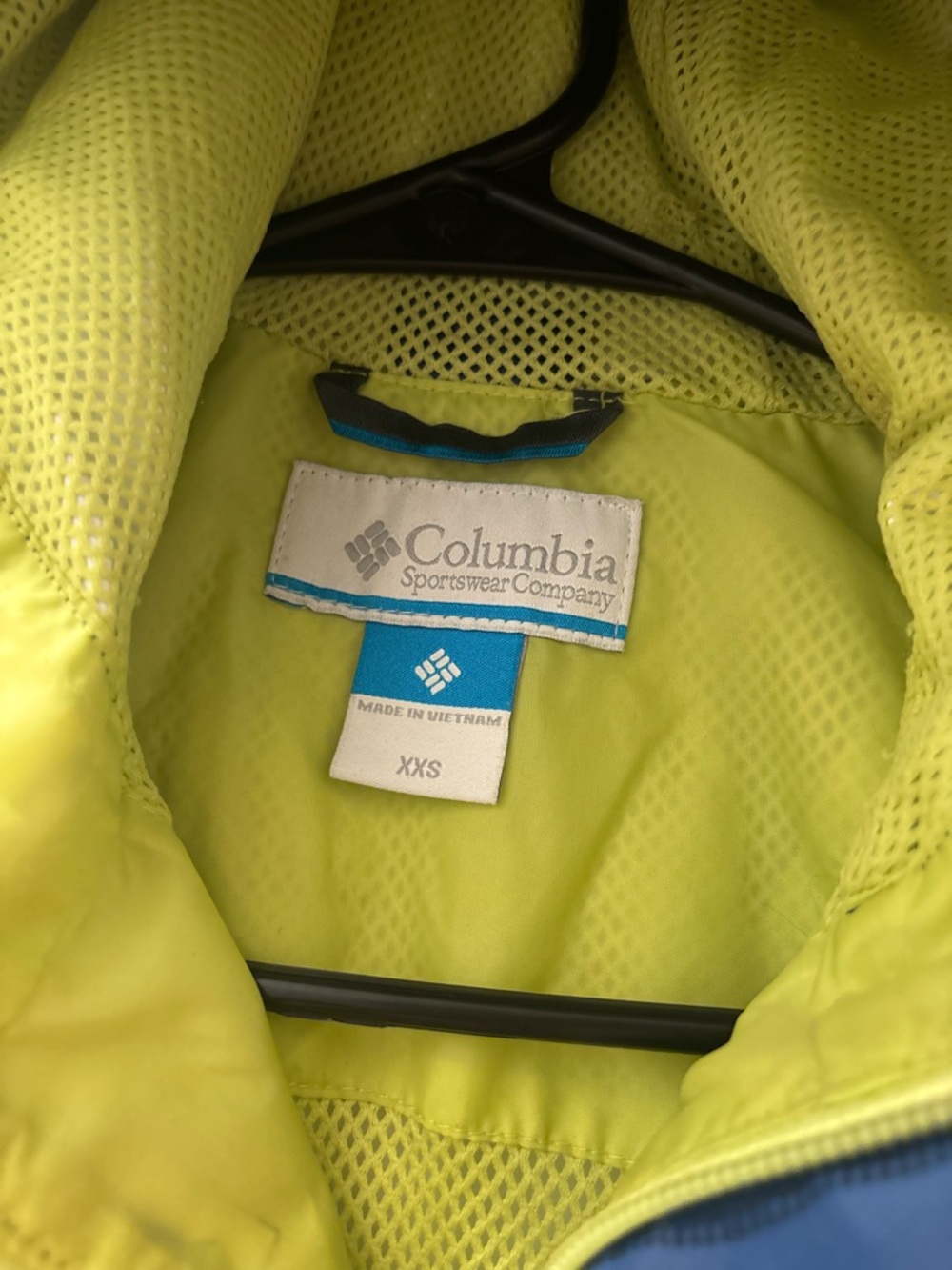 Columbia Kids' Blue Hooded Rain Jacket Size XXS - Picture 3 of 4
